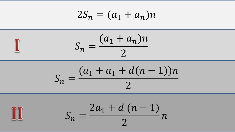 Презентация «Формула суммы первых n членов арифметической прогрессии»