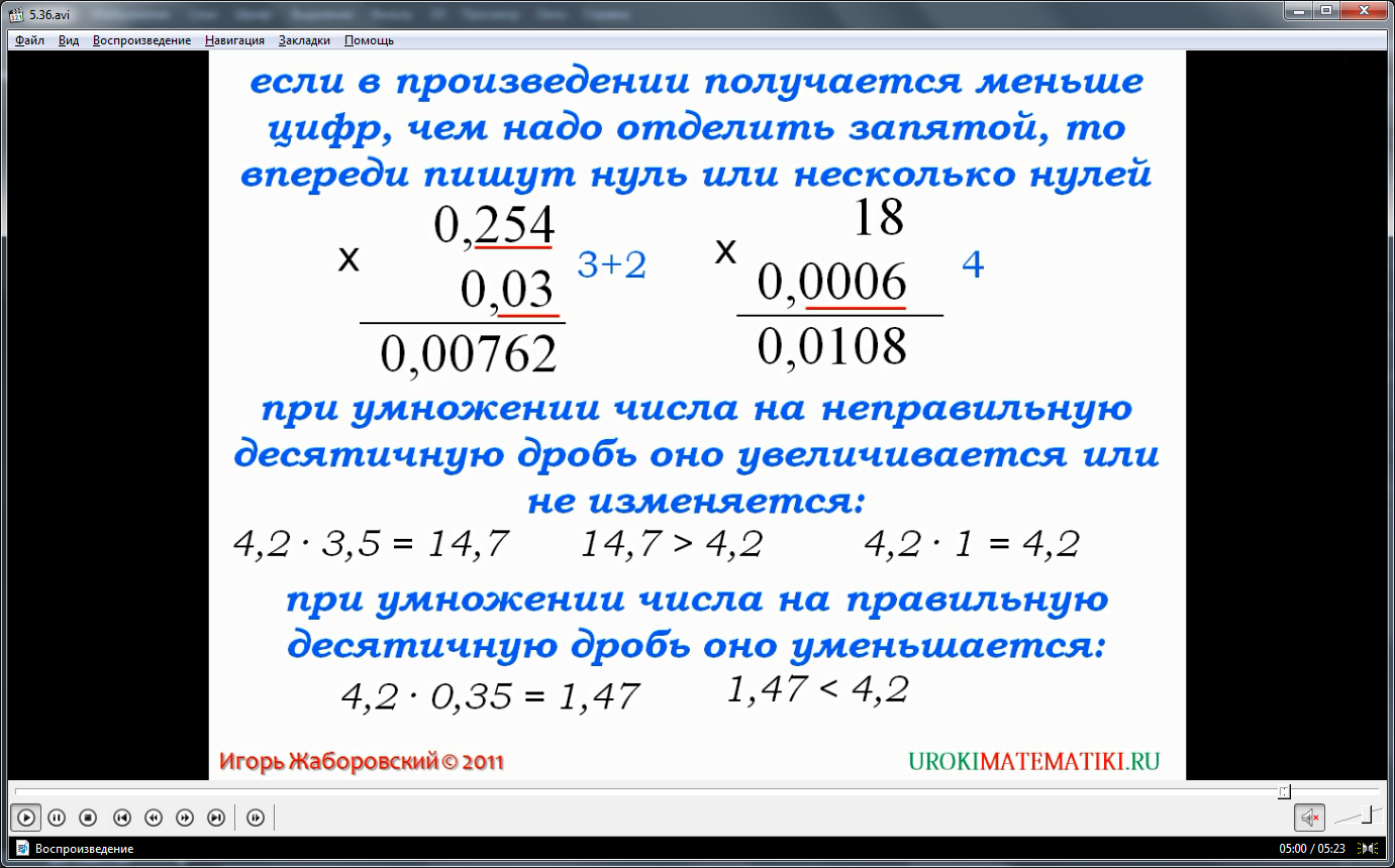 Конспект урока умножение десятичных дробей. Умножение десятичных дробей 5 класс. Умножение десятичных дробей на натуральное число. Правило деления десятичных дробей.